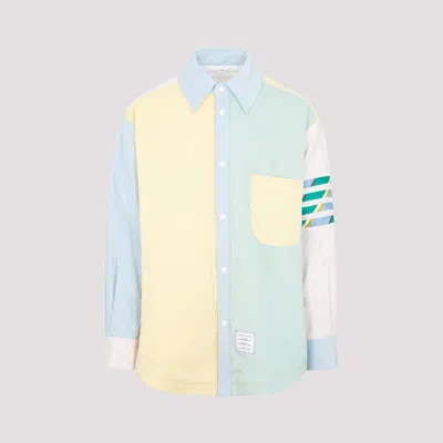 Thom Browne Funmix Shirt Jacket In Light Green