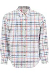 THOM BROWNE MULTICOLOR GINGHAM TWEED SHIRT JACKET