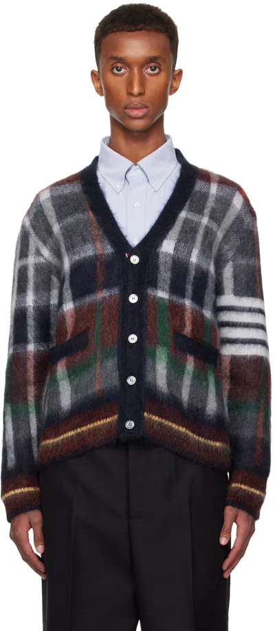 THOM BROWNE MULTICOLOR HECTOR 4-BAR CARDIGAN