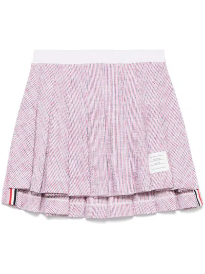 Thom Browne Multicolor Rwb Cotton Mini Skirt In Multicolour