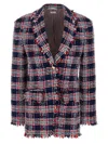 Thom Browne Multicolor Tweed And Chenille Blazer In Multicolor