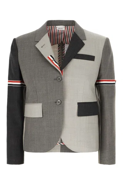 THOM BROWNE MULTICOLOR WOOL BLAZER