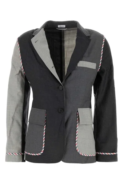 THOM BROWNE MULTICOLOR WOOL BLAZER