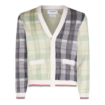 Thom Browne Multicolour Check Cotton Pastel Cardigan