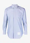 Thom Browne 'oxford Signature Striped Shirt In In Light Blue