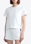 Thom Browne Name Tag Patch T-shirt In White
