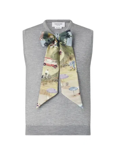 Thom Browne Nantucket Vest In Gray