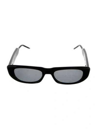 Pre-owned Thom Browne Narrow Tinted Sunglasses In Black