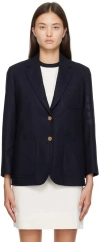 Thom Browne Navy 4-bar Blazer In 415 Navy