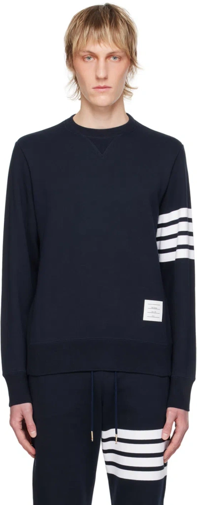 Thom Browne Navy 4-bar Sweatshirt In 461 Navy