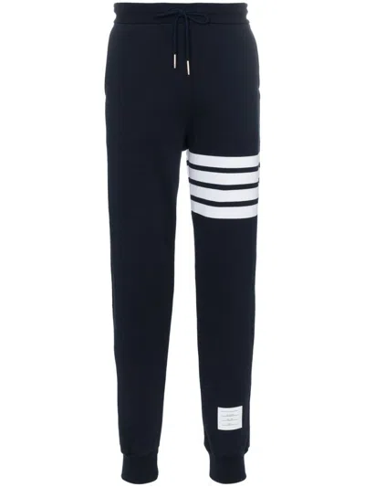 THOM BROWNE NAVY BLUE 4 BAR JOGGERS