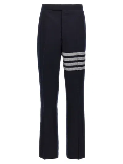 THOM BROWNE NAVY BLUE 4 BAR PANTS