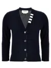 Thom Browne Cotton 4-bar Card In Navy Blue