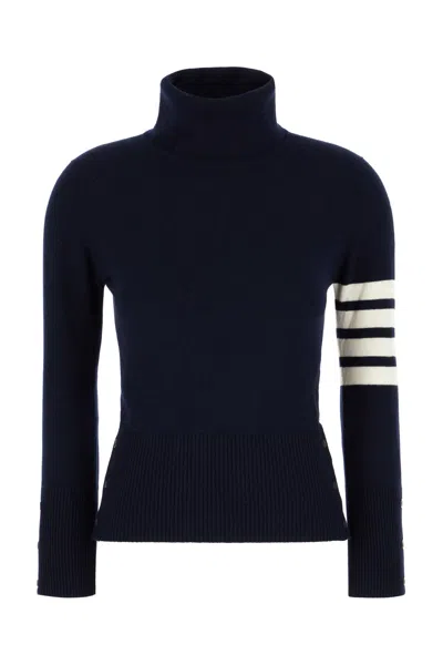 Thom Browne Navy Blue Cashmere Sweater