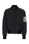 Thom Browne Jackets Blue And Green In Black