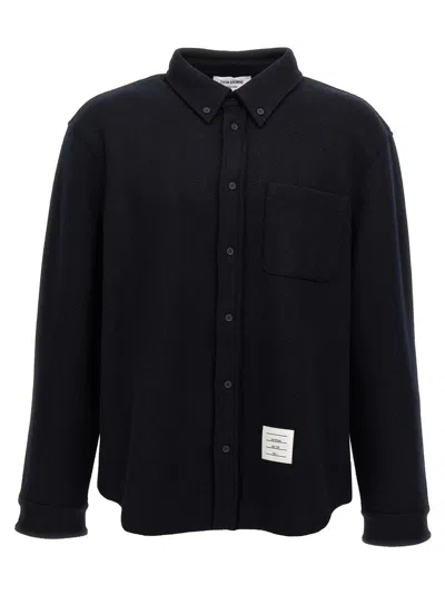 Thom Browne Navy Blue Cotton Casual Jacket