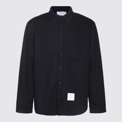 Thom Browne Navy Blue Cotton Casual Jacket