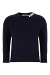 Thom Browne 4-bar Cotton Jumper In Navy