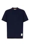 Thom Browne Oversized Cotton T-shirt With Tricolor Stripe Detail