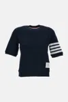 Thom Browne 4-bar Stripe 2003-print T-shirt In Blue