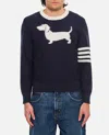 Thom Browne Navy Blue Doggy Crewneck Sweater