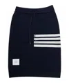 Thom Browne 4-bar Stripes Drawstring Skirt In Black