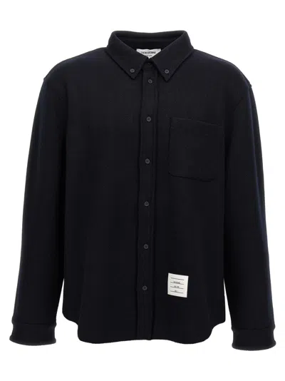 THOM BROWNE MIDNIGHT BLUE OVERSIZE SHIRT