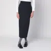 Thom Browne Navy Blue Pinstriped Pencil Skirt