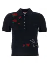 Thom Browne Hector And Rose Polo Shirt In Beige