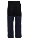 Thom Browne Unconstructed Combo Straight-leg Trousers In Blue