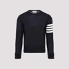 Thom Browne 4bar Stripe Inlay Sweatshirt In Navy Blue