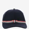 Thom Browne Gg Bow Baseball Cap In Wool Flannel Accessories In Navy Blue