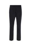 THOM BROWNE NAVY BLUE WOOL PANT