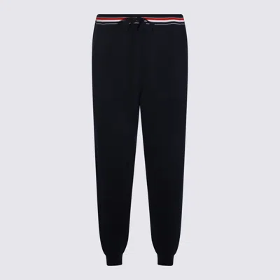 THOM BROWNE THOM BROWNE NAVY BLUE WOOL PANTS