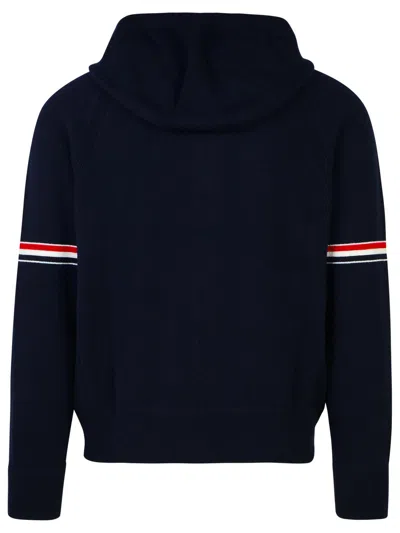 Thom Browne Navy Cashmere Sweater In Blue