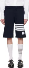 Thom Browne Pantaloncini Da Allenamento A 4 Barre In 461 Navy