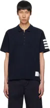 Thom Browne Cotton Polo Shirt In Blue