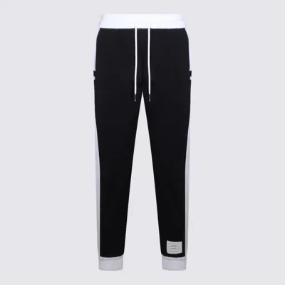 Thom Browne Navy Cotton Pants In Blue