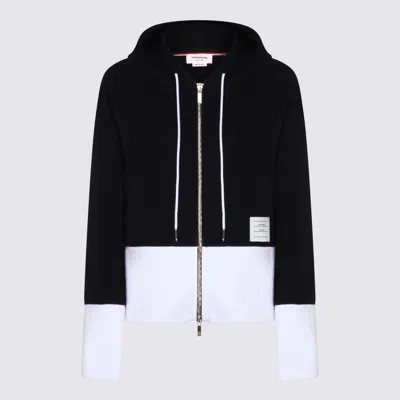 Thom Browne Navy Cotton Sweatshirt In Blue