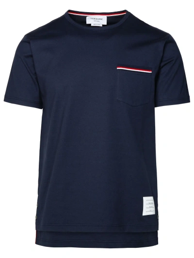 Thom Browne Navy Cotton T-shirt