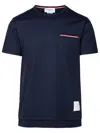 Thom Browne Maglietta In Jersey Di Peso Medio Con Tasca