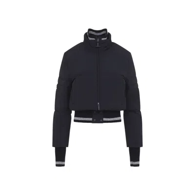Thom Browne Cropped Down-filled Zip-front Jacket With Feather Detail In Animal Print