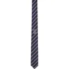 Thom Browne Formal Slim Striped Pattern Neck Ties In Blue