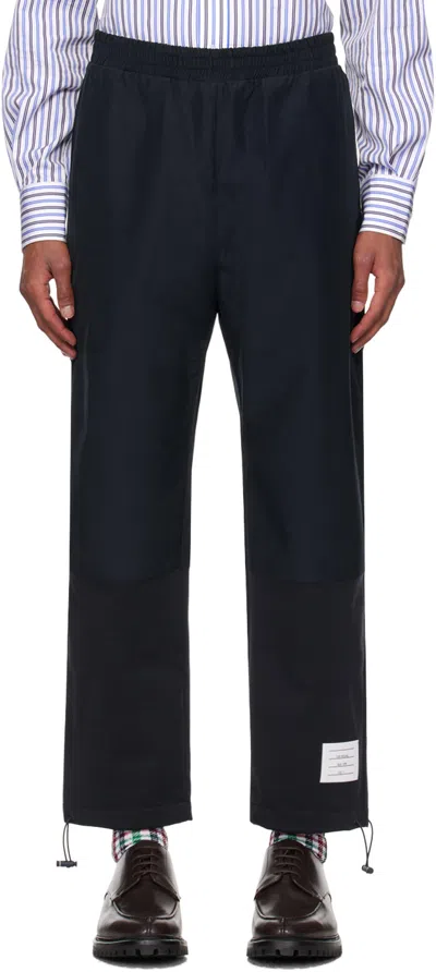 Thom Browne Navy Milano Combo Sweatpants