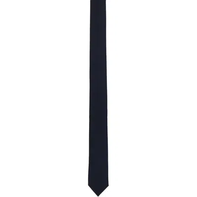 Thom Browne Navy Twill Classic Tie In Blue