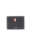 Thom Browne Note Compartment Card Holder In Black