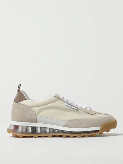 Thom Browne Nylon And Suede Sneakers In Brown