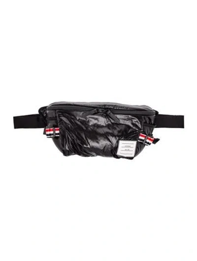 Pre-owned Thom Browne Nylon Belt Bag In Black