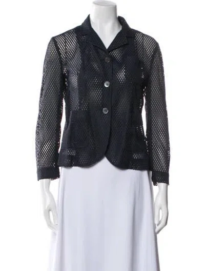 Pre-owned Thom Browne Nylon Blazer In Blue