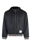 Thom Browne Nylon Bomber Jacket In Navy